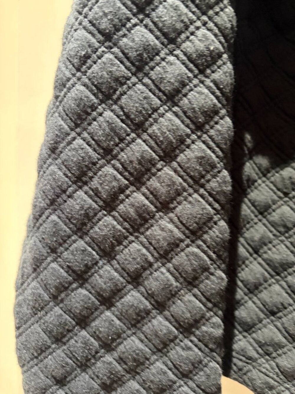 J.Crew Quilted Mockneck Pullover Top Size Large Black - Picture 3 of 9